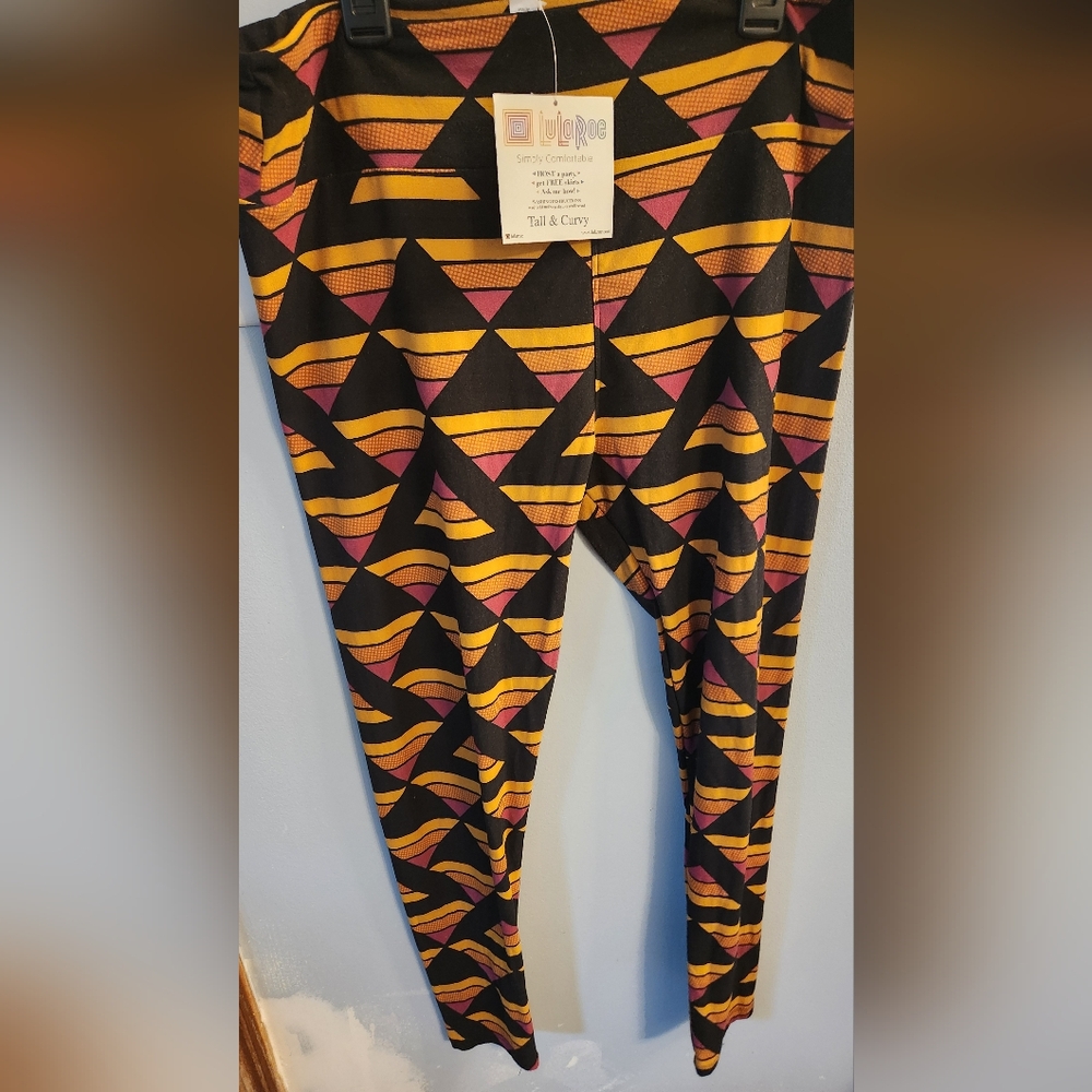 🍉LuLaRoe Women's Leggings in Black, Yellow, and Pink